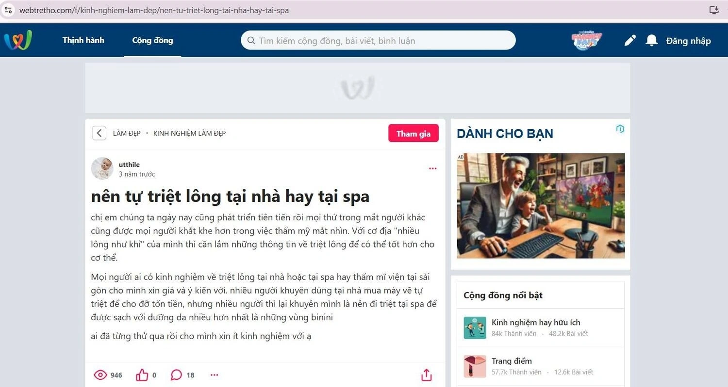 So sánh hiệu quả giữa triệt lông tại nhà và triệt lông công nghệ cao