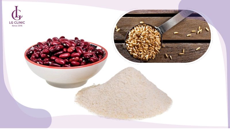 cách tắm trắng bằng bột đậu đỏ và yến mạch