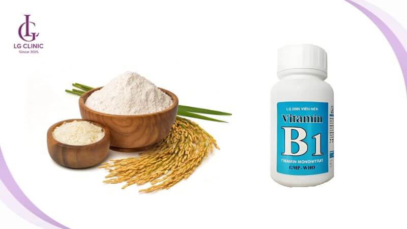 Cách tắm trắng từ cám gạo và vitamin B1