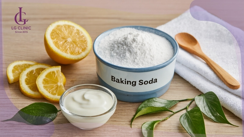 baking soda làm trắng da toàn thân