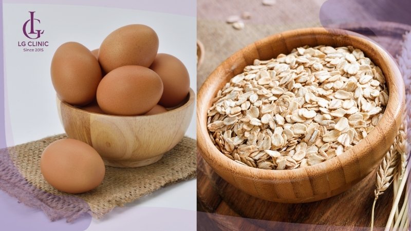 cách làm mặt nạ bằng trứng gà và bột yến mạch
