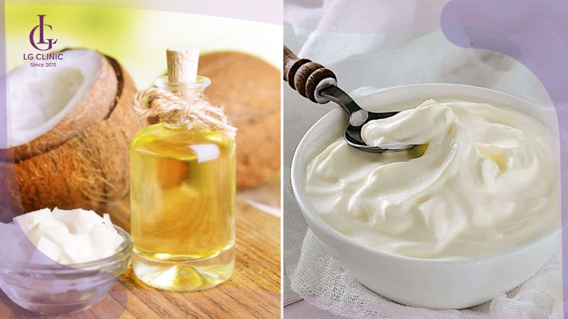 cách làm mềm lông vùng kín bằng sữa chua dầu dừa