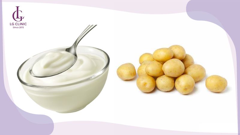 cách làm mềm lông vùng kín bằng sữa chua và khoai tây