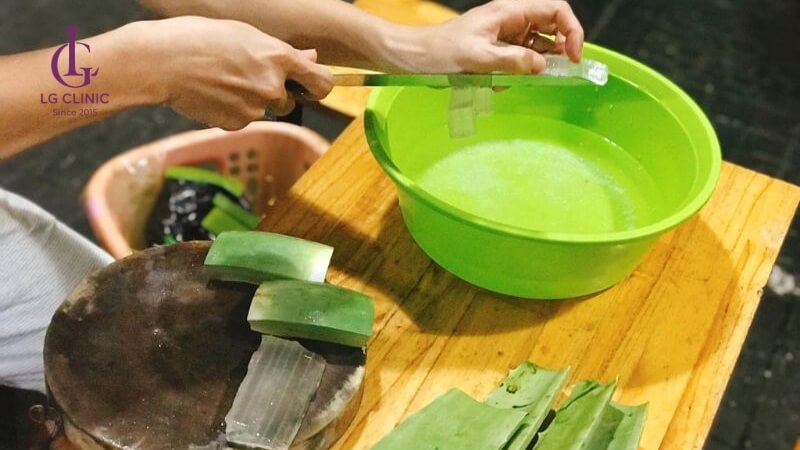 cách làm nha đam đắp mặt không bị ngứa
