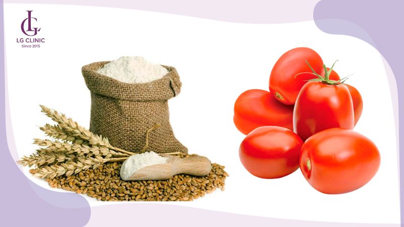 cách làm rụng lông vùng kín tự nhiên bằng cà chua và bột mì