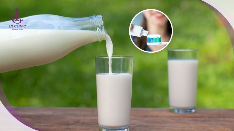 cách làm trắng da bằng kem đánh răng và sữa tươi