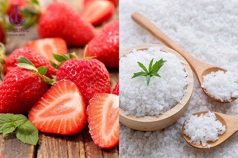 Dâu tây và muối