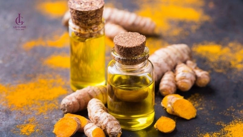Dầu vừa và tinh bột nghệ