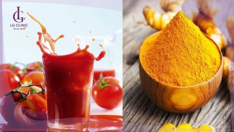 cách triệt lông nách bằng cà chua và bột nghệ