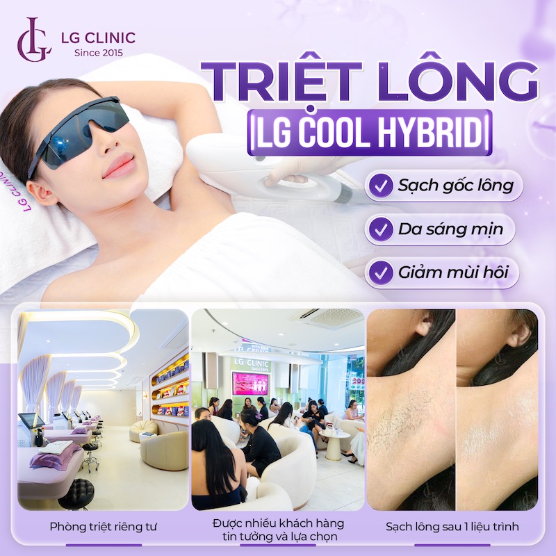 khác biệt trước và sau khi triệt lông nách