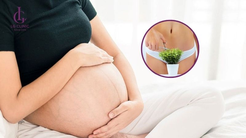 có bầu không triệt lông bikini