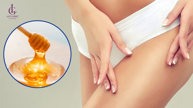 Dùng mật ong tẩy lông vùng kín