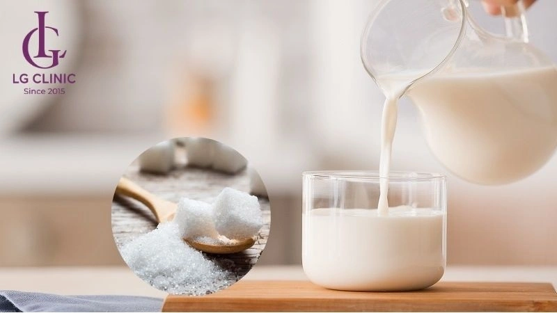 cách làm trắng da bằng đường và sữa tươi