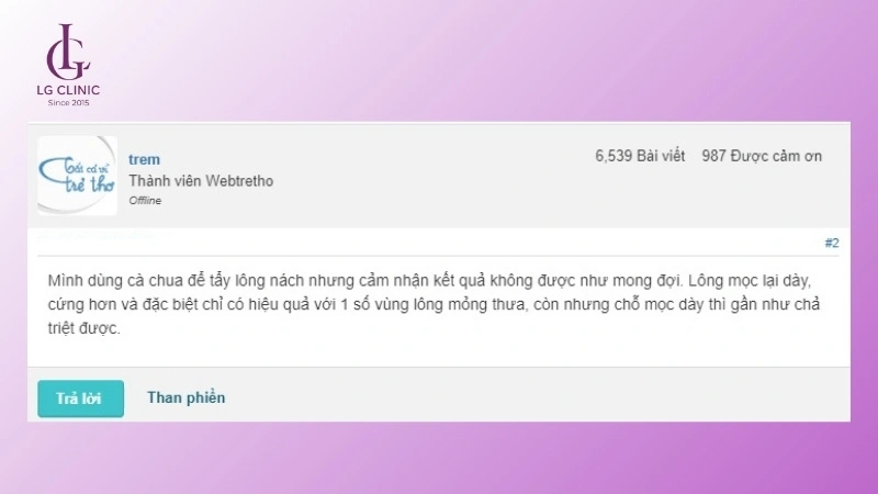 cách triệt lông nách bằng cà chua