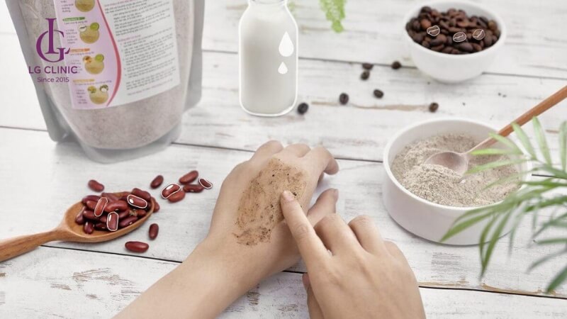 tắm bột đậu đỏ bao lâu thì trắng