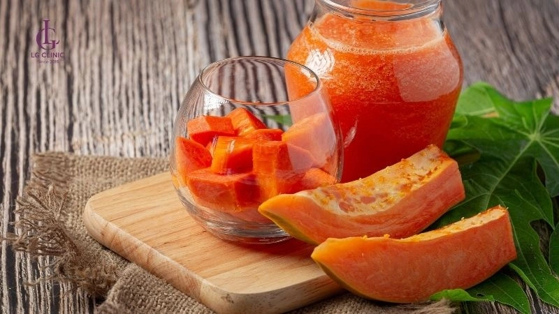 cách tắm trắng bằng đu đủ
