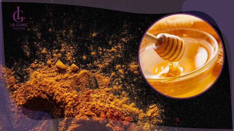 công thức tắm trắng bằng bột nghệ và mật ong