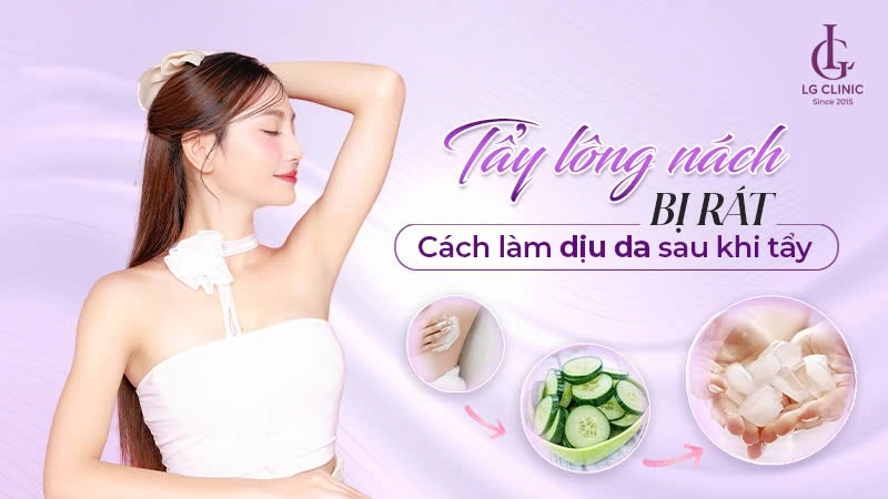tẩy lông nách bị rát