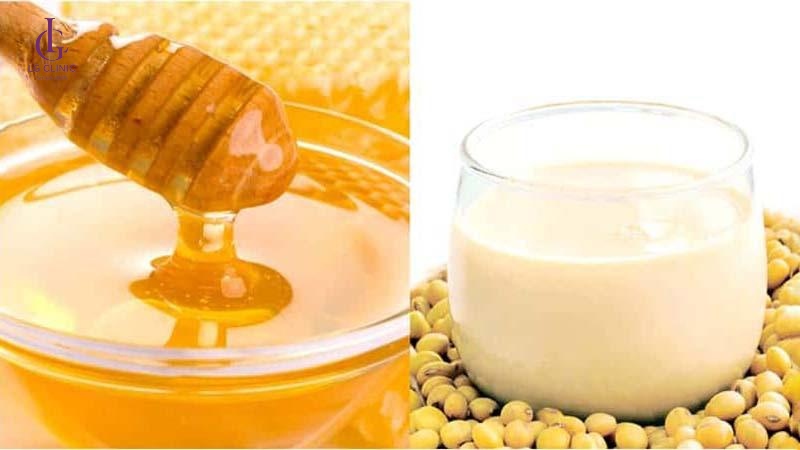 mật ong và sữa đậu nành
