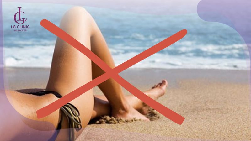tránh tiếp xúc ánh nắng sau khi wax lông vùng kín