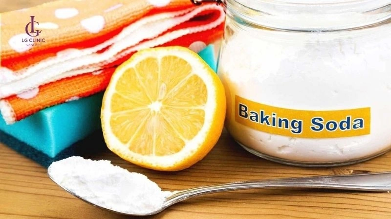 trị thâm nách bằng baking soda và chanh