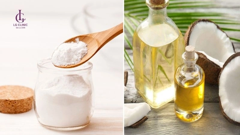 cách trị thâm nách bằng baking soda và dầu dừa