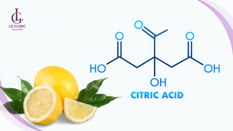 Axit Citric công thức cấu tạo