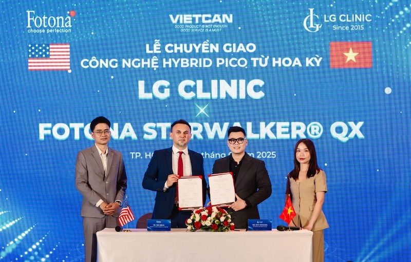 LG Clinic ký kết chuyển giao công nghệ Hybrid Pico Laser với Fotona