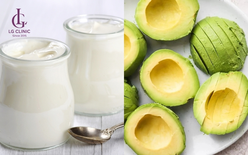 cách trị thâm mụn bằng sữa chua không đường và bơ