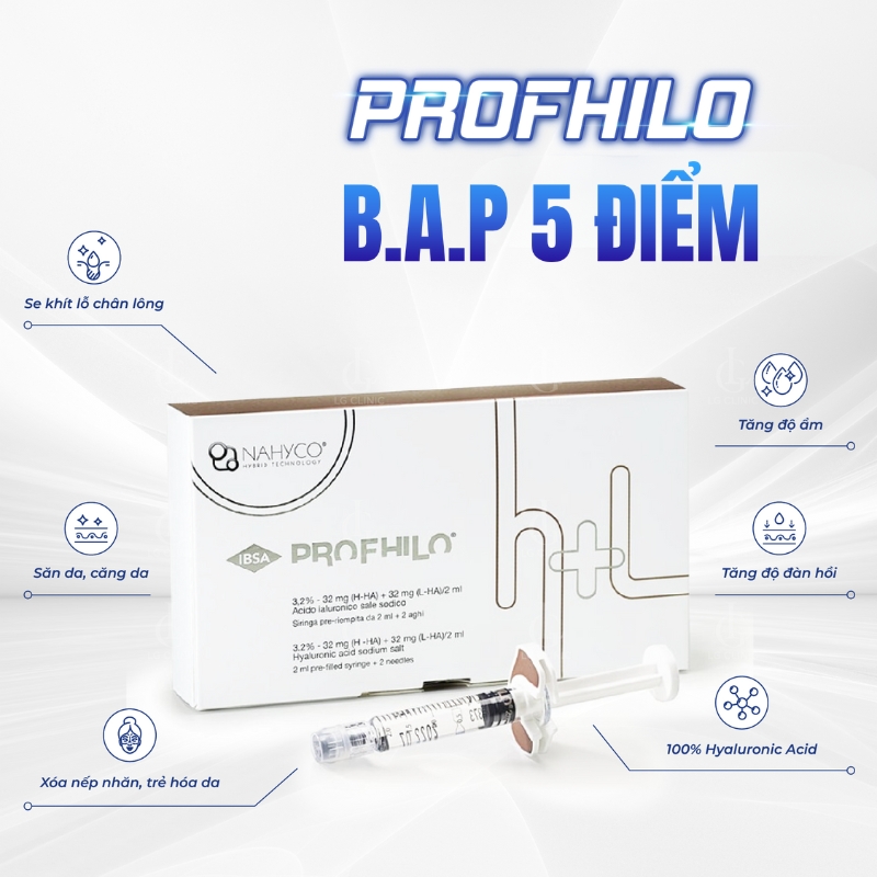profhilo dùng kỹ thuật tiêm bap 5 điểm