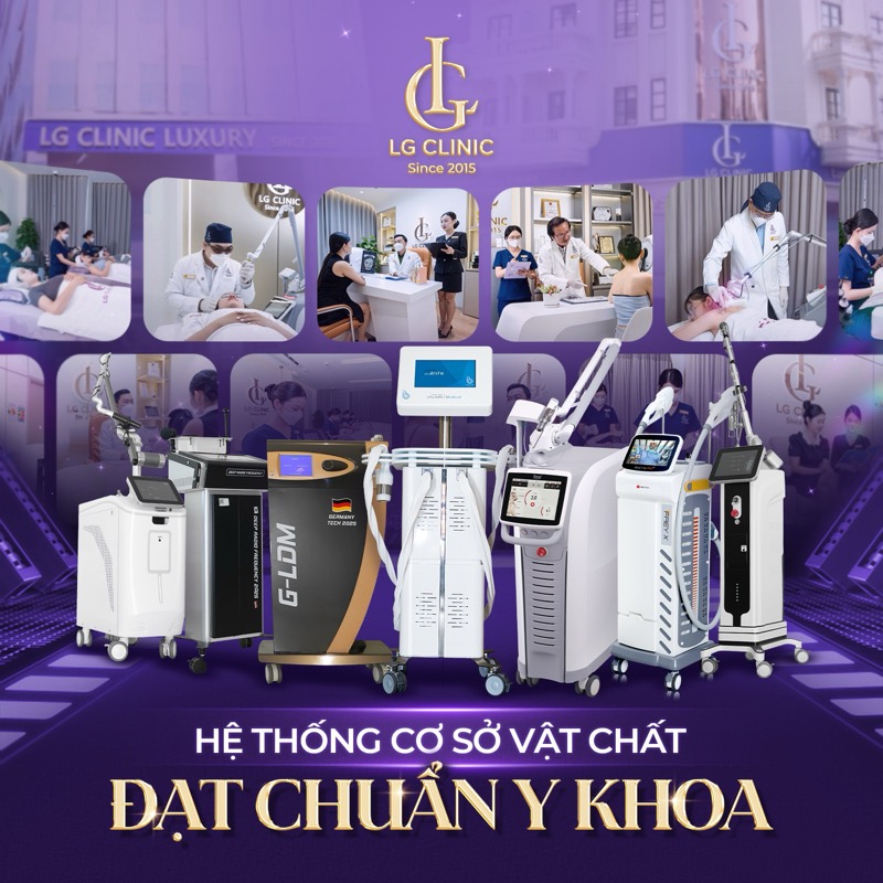 hệ thống máy móc tại lg clinic