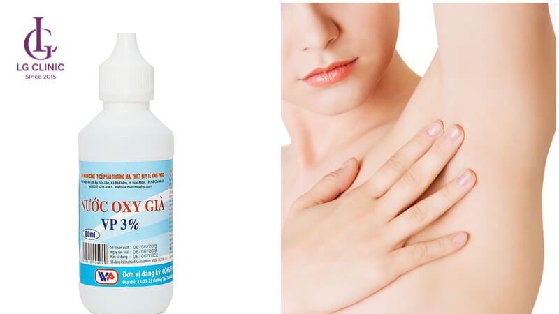 trị thâm nách bằng oxy già