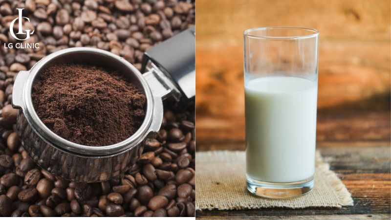 trị thâm mắt bằng bã cà phê