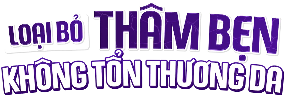 loại bỏ thâm bẹn không tổn thương da