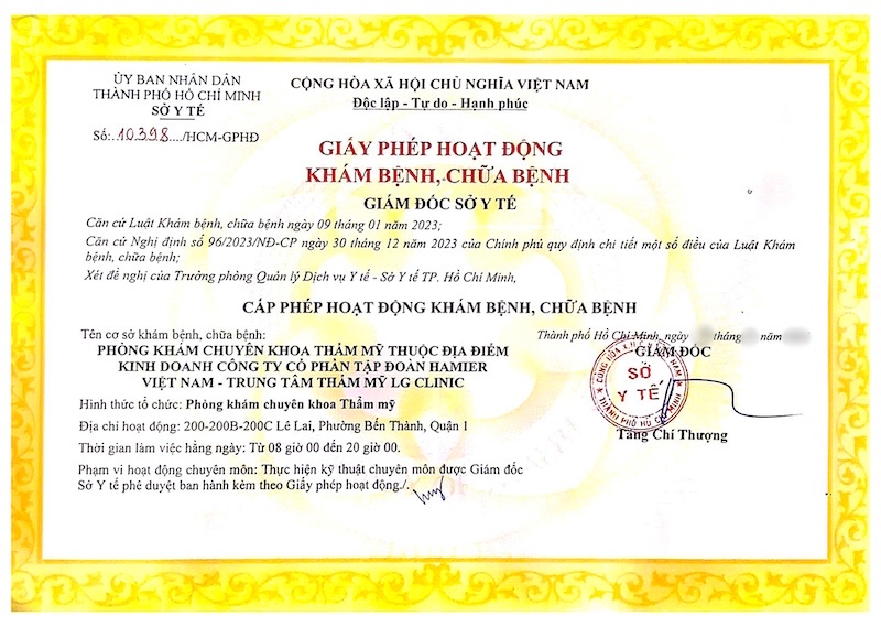 có giấy phép hoạt động