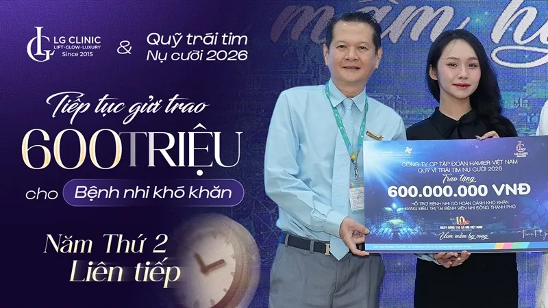 lg clinic gui trao 600 trieu dong cho benh nhi co hoan canh kho khan
