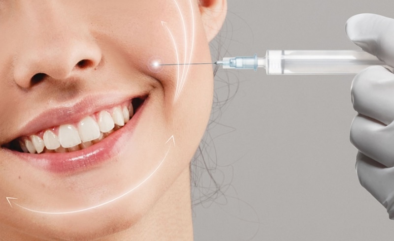 tiêm botox xoá nếp nhăn rãnh mũi má