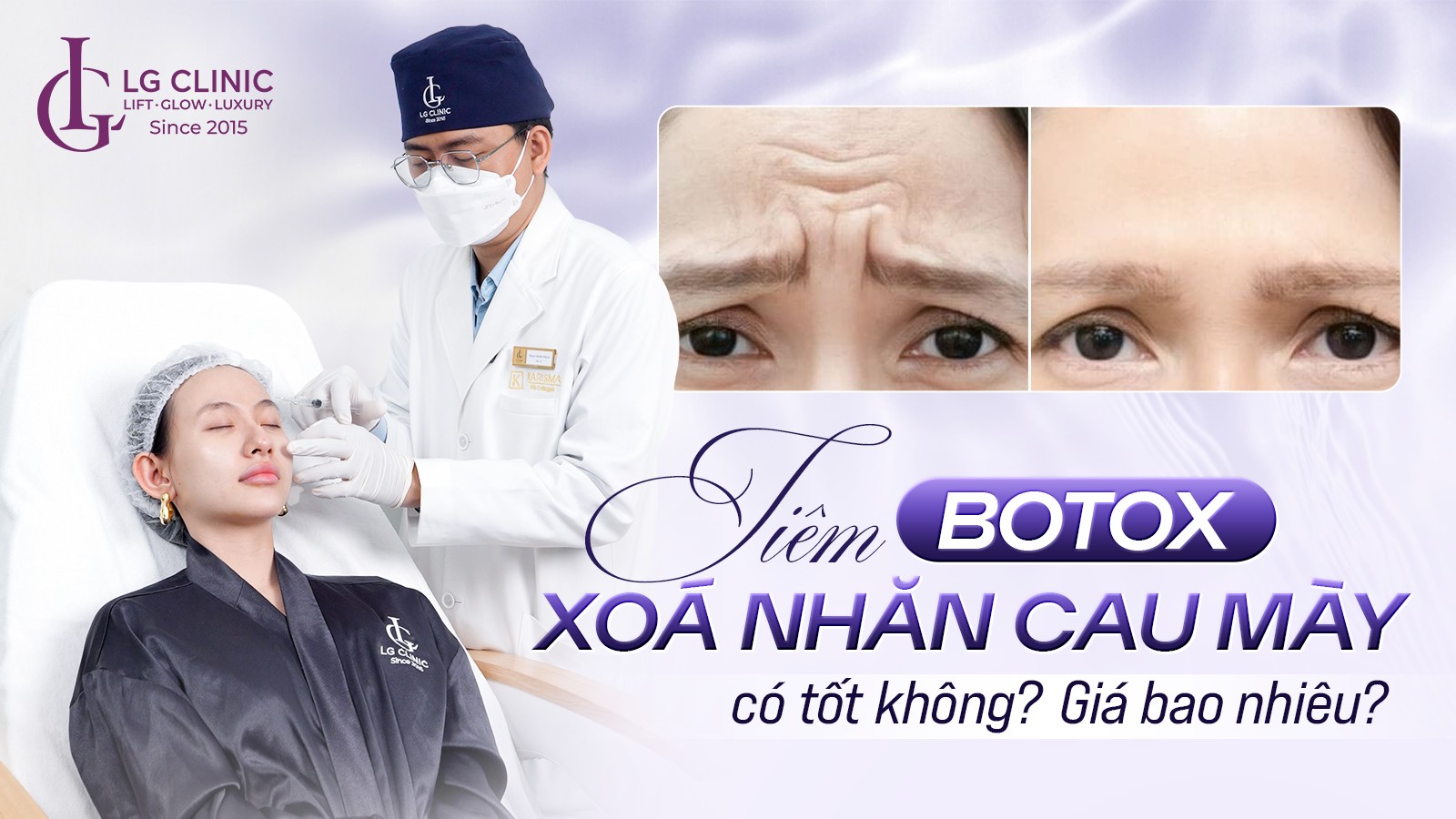 Tiêm botox xóa nhăn cau mày có tốt không? Giá bao nhiêu?