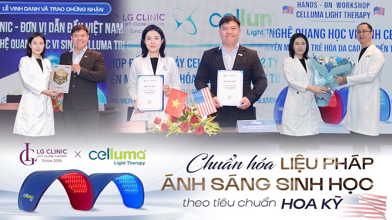 lg clinic chuyển giao đèn celluma