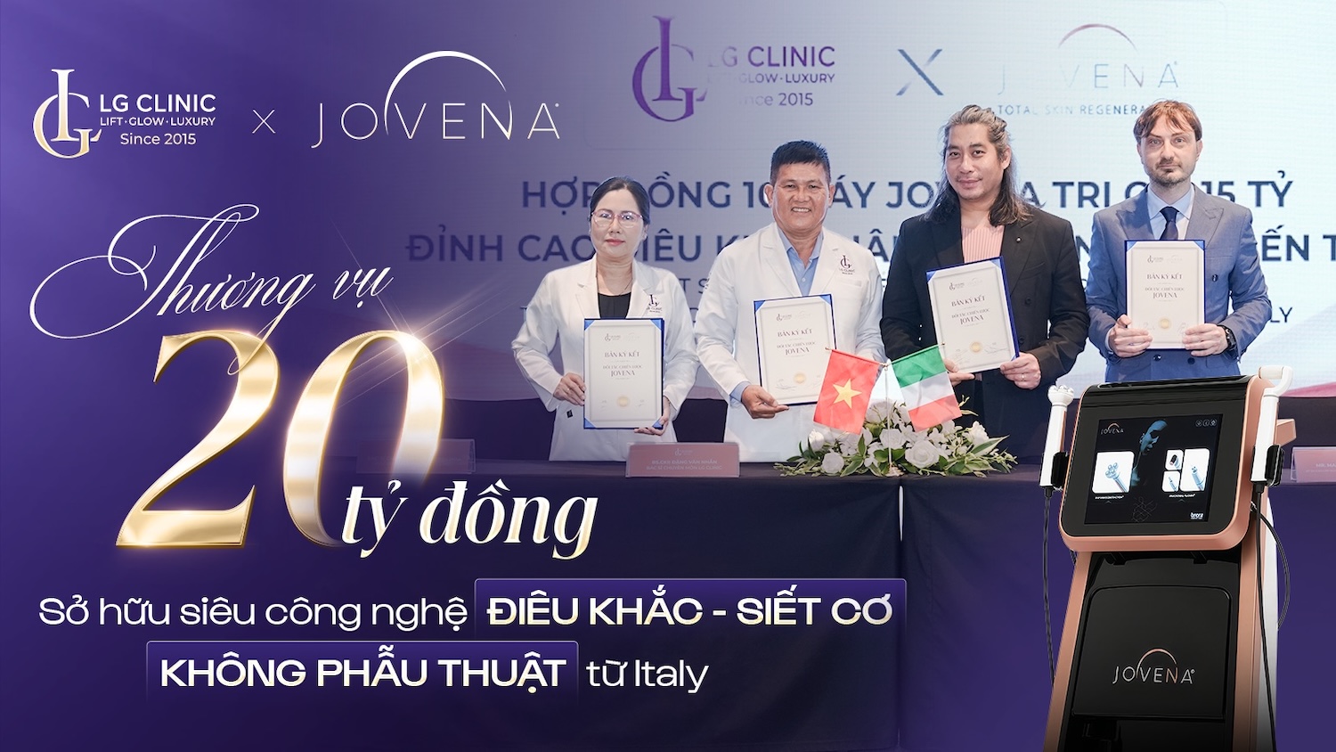 lg clinic chuyển giao jovena
