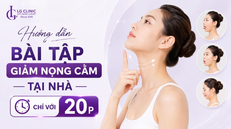 bài tập giảm nọng cằm