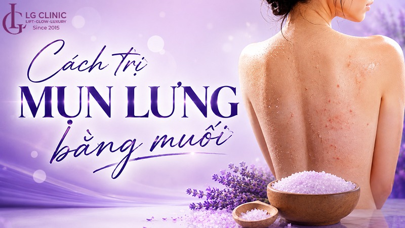 cách trị mụn lưng bằng muối