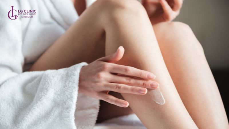 chăm sóc da sau khi tắm trắng