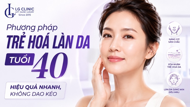 trẻ hoá làn da tuổi 40