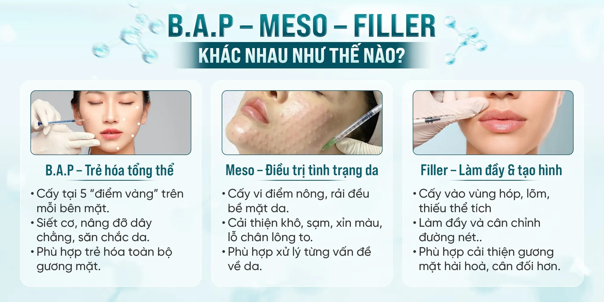 bap meso filler khác nhau như nào