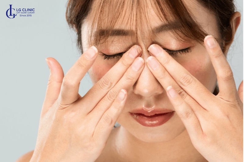 cách khắc phục mí mắt chảy xệ